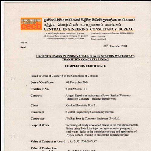 Central Engineering Consultancy Bureau Certification